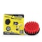 Drill Brush Power Scrubber By Useful Products 4 in W 4 in L Brush, Red 4in-Lim-Red-Short-QC - alternate 1